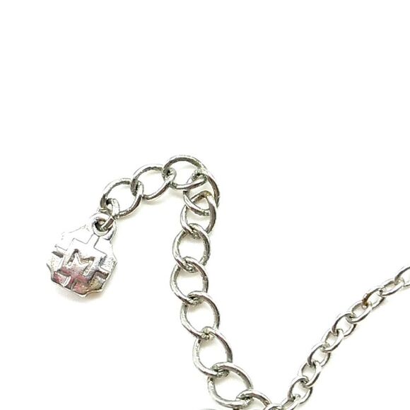 Vintage Monet AB Faceted Crystal Rhinestone Necklace Silver Tone Signed - Picture 14 of 15